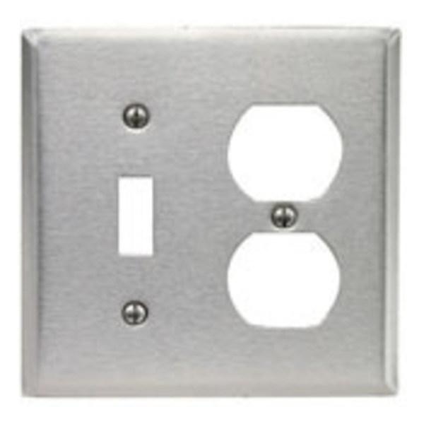 Leviton Wallplates 2G Midway Tog/Dplx Sts SSJ18-40